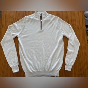 Peter Millar Autumn Creat Wool Blend 1/4 Zip Sweater